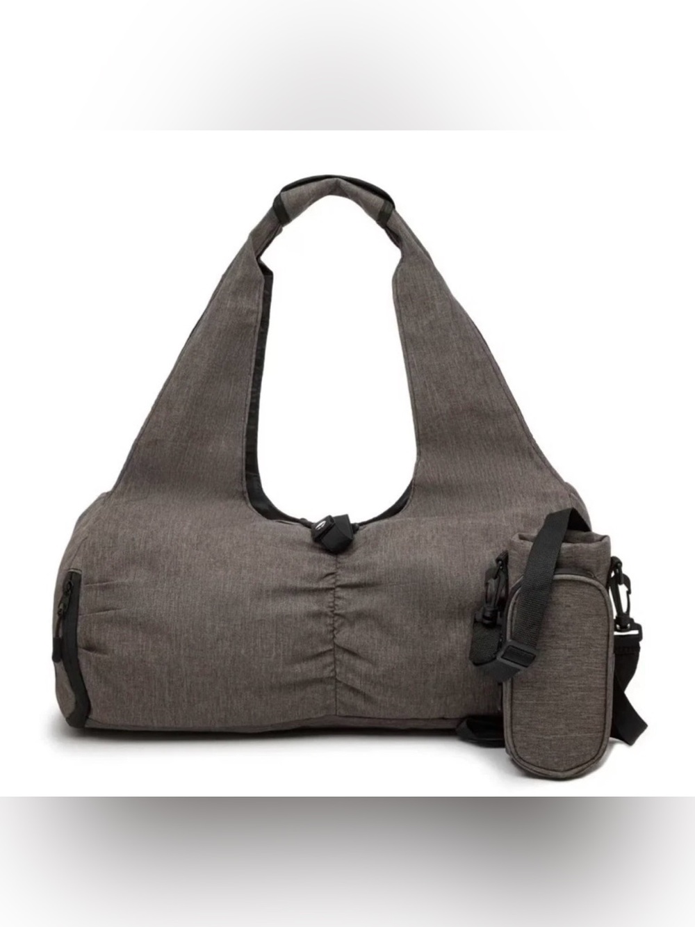DSW Grey Gym Bag Duffle Yoga Mat Carrier Travel Weekender Utility Tote New